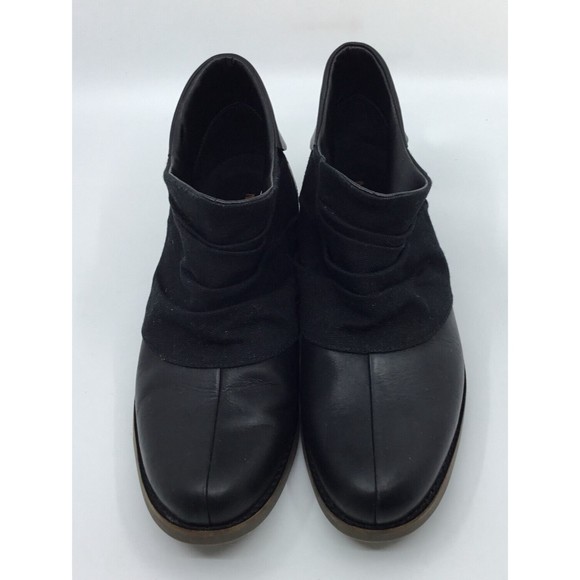 Merrell Black Leather Ankle Boots Womens Sz 7 Adaline Bluff Select Grip Pull On - Picture 2 of 6